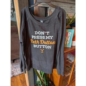 Beth Dutton Charcoal gray xl womens sweatshirt
